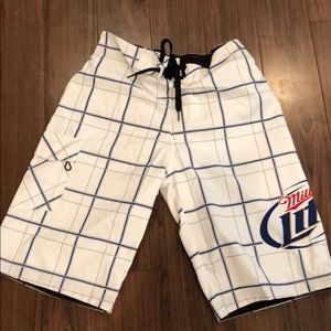 miller lite swim trunks